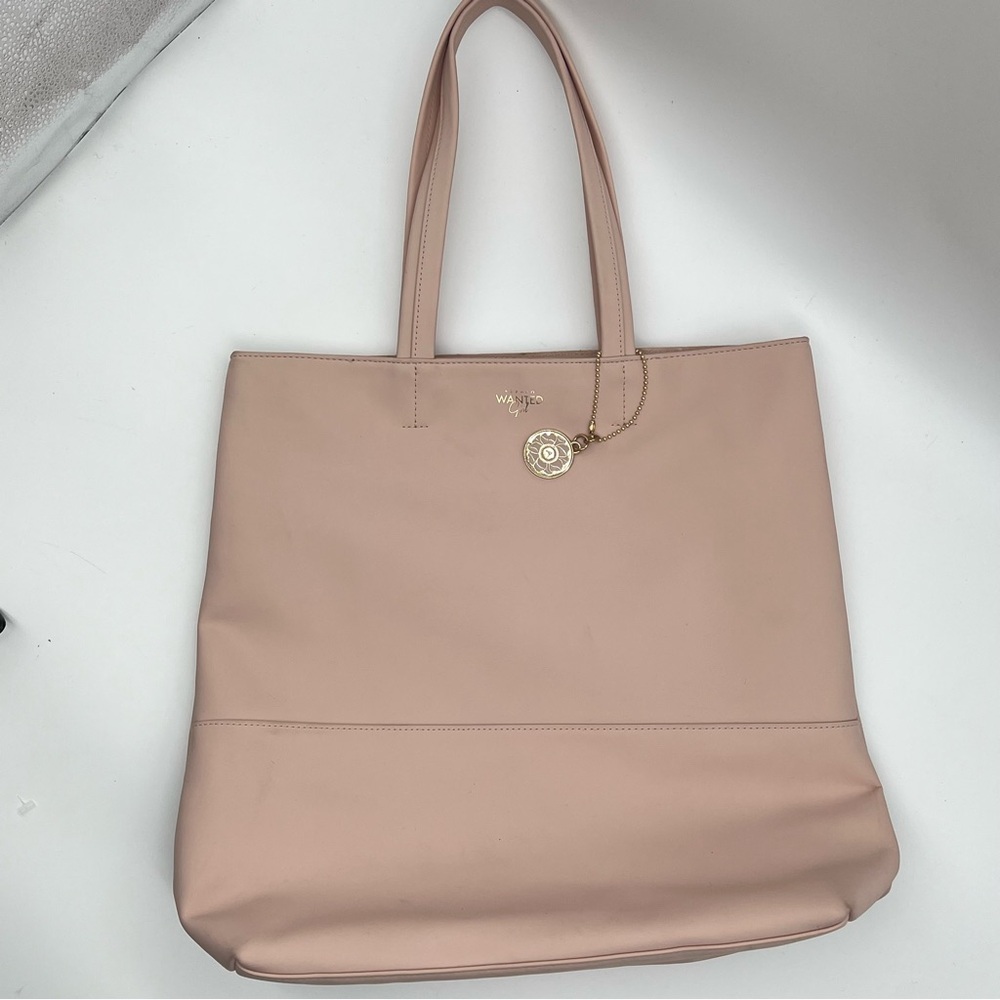 Azzaro Wanted Girl Pink Tote Bag Handbag Purse Charm Weekender Travel